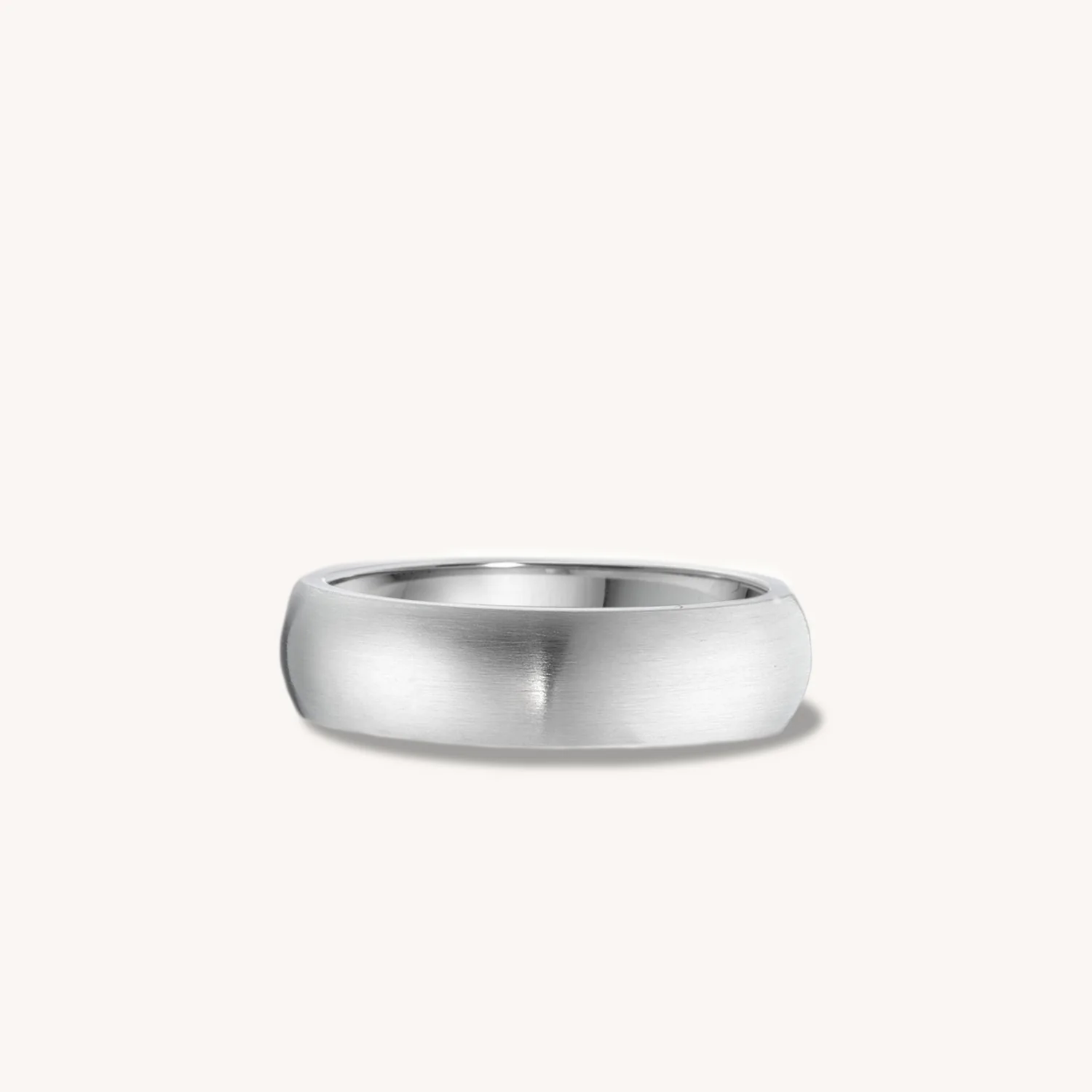 Brushed steel online ring