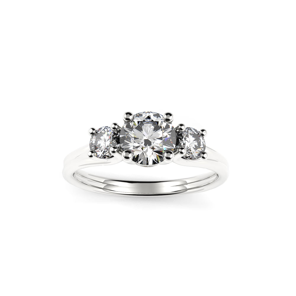 kohls three stone diamond ring