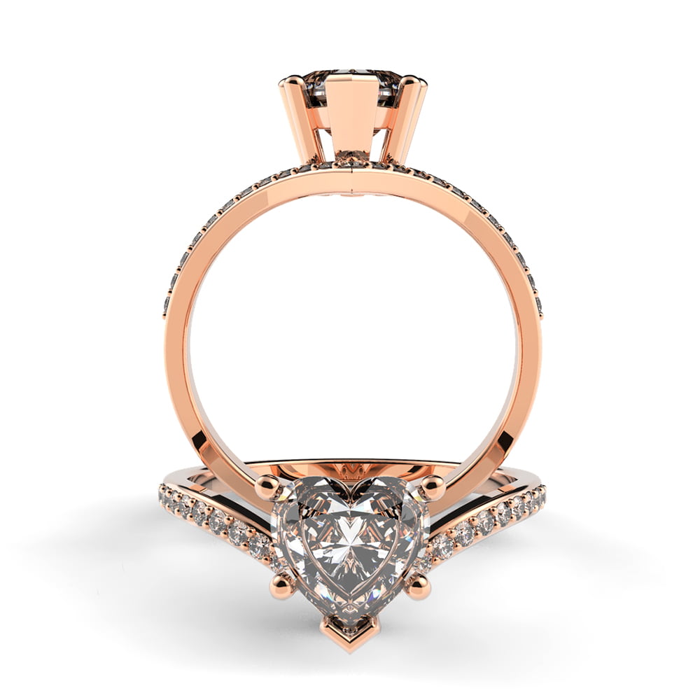 Amazon.com: KOICCVQQ Women's Crown Tiara Rings Exquisite 18K Rose Gold  Princess Queen Crown Rings for Women Girl Eternity Heart-Shaped Promise Ring  Zircon CZ Diamond Accented Promise Rings Jewelry (Size 6) : Arts,