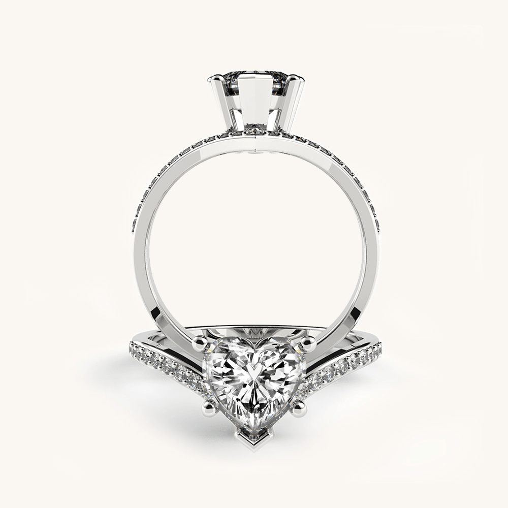 Scintillating Diamond Engagement Ring | Certified Diamond Rings – Arya  Jewel House